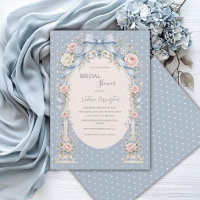 Tente Florale Vintage Rose Bleu pour Mariage