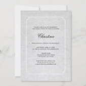 Invitation Tenue 3 Photo Black Ribbon Graduation (Dos)