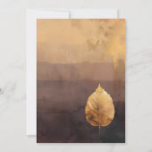 Invitation Tenue dans l'immobilité | Design minimaliste (Dos)