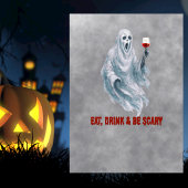 Invitation Tenue de fantôme effrayant Cocktail Soirée Hallowe