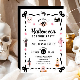 Invitation Tenue de fête d'Halloween Coquette Mignonne