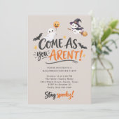 Invitation Tenue de fête d'Halloween : Venez comme vous n'ête (Debout devant)