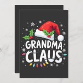 Invitation Tenue de réunion de famille de Noël de grand-mère  (Devant / Derrière)