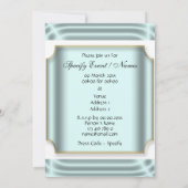 Invitation Tenue de smoking pour enterrement de vie de garçon (Dos)