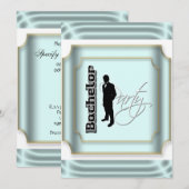 Invitation Tenue de smoking pour enterrement de vie de garçon (Devant / Derrière)