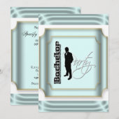 Invitation Tenue de soirée smoking pour enterrement de vie de (Devant / Derrière)