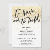 Invitation Tenue Décontractée À Avoir et À Tenir Confettis Do (Devant)