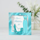 Invitation Tenue fabuleuse pour une soirée des 50 ans Robe bl (Debout devant)