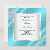 Invitation Tenue fabuleuse pour une soirée des 50 ans Robe bl (Dos)