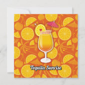 Invitation Tequila Sunrise (Devant)