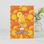 Invitation Tequila Sunrise (Debout devant)