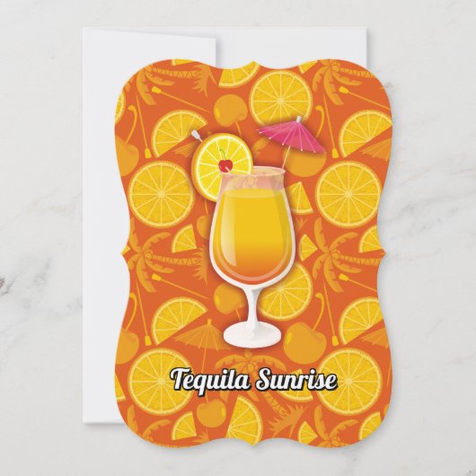 Invitation Tequila Sunrise (Devant)
