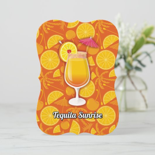 Invitation Tequila Sunrise (Debout devant)