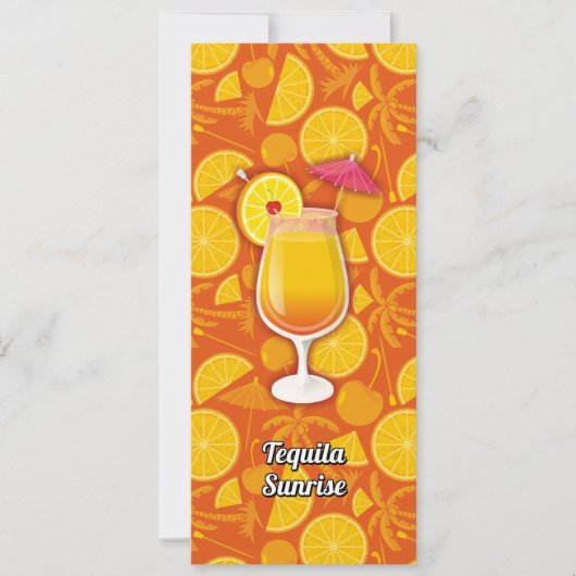 Invitation Tequila Sunrise (Devant)