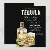 Invitation Tequila Tasting Adult Birthday Surprise Party (Devant / Derrière)