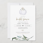 Invitation TERA Fall White Citrouille Fête des mariées de ver (Devant)