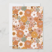 Invitation Terme Boho Floral Terracotta Fête des mariées simp (Dos)