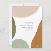 Invitation Terme minimaliste Abstrait Mariage moderne (Devant)