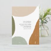 Invitation Terme minimaliste Abstrait Mariage moderne (Debout devant)