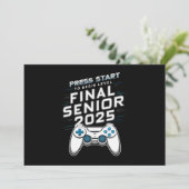 Invitation Terminé 2025 Promotion 2025 Joueur Jeux Vidéo (Debout devant)