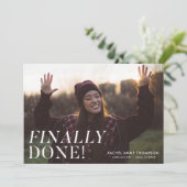 Invitation Terminé | Photo Graduation Party (Debout devant)