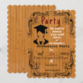 Invitation Terminer le diplôme (Devant / Derrière)