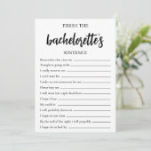 Invitation Terminer le jeu de la fête de la peine de la Bache (Debout devant)