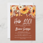 Invitation Terracotta 100e anniversaire automne floral (Devant)