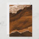 Invitation Terracotta Agate Marble Navy Blue Bridal Shower (Dos)