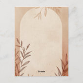 Invitation Terracotta Arch Wedding Thank You Card (Dos)