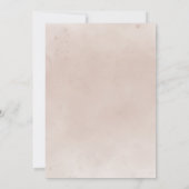 Invitation Terracotta Automne Floral Boho Automne Bridal Déje (Dos)