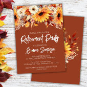 Invitation Terracotta Automne Floral Retraite