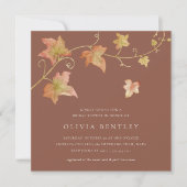 Invitation Terracotta | Autumn Leaves Fall Bridal Shower (Devant)