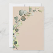 Invitation Terracotta Baby shower Verdure Eucalyptus (Dos)