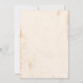Invitation Terracotta Beige Rustique Occidental Diplôme (Dos)
