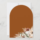 Invitation Terracotta Bohemian Floral Mariage (Dos)