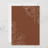 Invitation Terracotta Boho 40e anniversaire (Dos)
