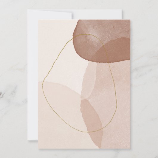 Invitation Terracotta Boho Beach Signature engagée moderne (Dos)