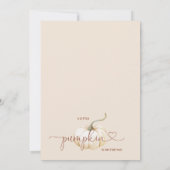 Invitation Terracotta Boho Floral Petit Baby shower Citrouill (Dos)