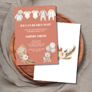 Invitation Terracotta Boho Pampas On Peut Attendre