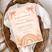 Invitation Terracotta Boho Rainbow Baby Shower Baby Shower