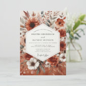 Invitation Terracotta Botanical Romance Wedding (Debout devant)