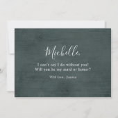 Invitation Terracotta Bourgogne Serez-vous ma servante d'honn (Dos)