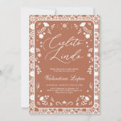 Invitation Terracotta Cielito Lindo Talavera Baby Shower (Devant)