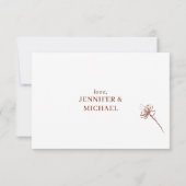 Invitation Terracotta Dandelion Serez-vous ma servante d'accu (Dos)