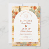 Invitation Terracotta Desert Romance Wedding (Devant)
