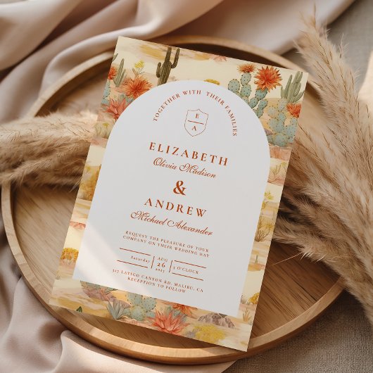 Invitation Terracotta Desert Romance Wedding