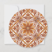 Invitation Terracotta élégant mexicain Talavera merci (Dos)