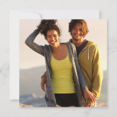 Invitation Terracotta Élégant Script Mariage Photo (Dos)