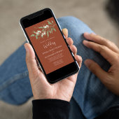 Invitation Terracotta Elégante Verdure Mariage sur mesure